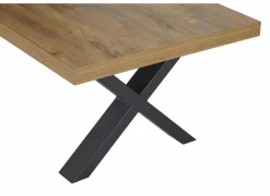 Salontafel Samuel 130x65cm - decor - denver eik & zwart
