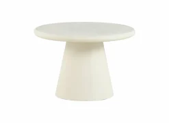 Salontafel SL2405  Ø60cm - cementex - wit