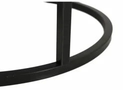 Salontafel Sunrise 80x35/60x32cm - MDF & melamine - eik set van 2