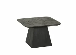 Salontafel Thalia 60x60cm - mango massief - zwart