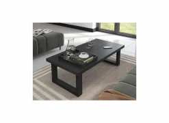 Salontafel Valencia 130x65cm - melamine - zwarte eik