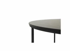 Salontafel Windsor Ø75x44,4cm/Ø65x39cm - lamulux - zwart - set van 2