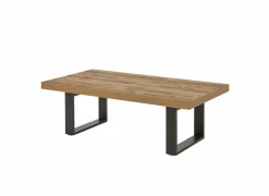 Salontafel 130x68cm - decor - bruin & zwart