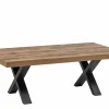 Salontafel 130x68cm - decor - bruin & zwart