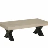 Salontafel 135x68cm - decor - natuurlijke olm