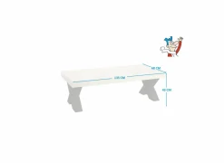Salontafel 135x68cm - decor - natuurlijke olm