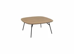 Salontafel 90x90cm - MDF/metaal - bruin