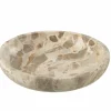 Schaal Ø35cm - marmer - beige