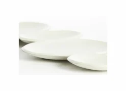 Schaal Nicosia 61x19cm - steen - crème