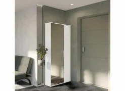 Schoenenkast Ebony 83x24xH178cm - decor - wit