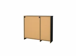Schoenenkast Naia 109x32x93cm - decor - mat zwart