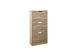 Schoenenkast Naturel 60x23,3x119,5cm - decor - grijze eik