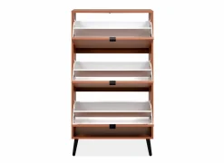 Schoenenkast Vigo 70x24x125cm - melamine - terra