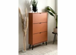 Schoenenkast Vigo 70x24x125cm - melamine - terra