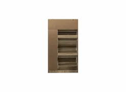 Schoenenkast 85x23,3x155,4cm - decor - beige