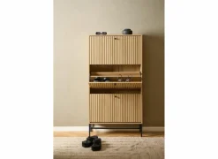 Schoenenkast 72x25x141cm - decor - eik