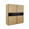 Schuifdeurkast Clara 200cm - melamine - golden oak