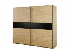 Schuifdeurkast Clara 250cm - melamine - golden oak