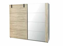 Schuifdeurkast 245cm - decor - Franse eik