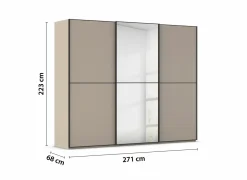 Schuifdeurkast 270cm - decor - fango