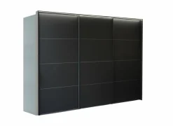 Schuifdeurkast 300cm - decor - zwart