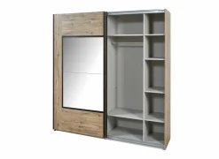 Schuifdeurkast 217cm - decor - scarlet eik