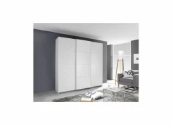 Schuifdeurkast 203cm - decor - wit