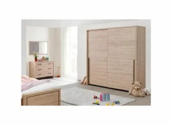 Schuifdeurkast 203cm - decor - lichtbruin