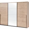 Schuifdeurkast 253cm - decor - lichtbruin