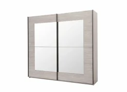 Schuifdeurkast 200cm - decor - grijs