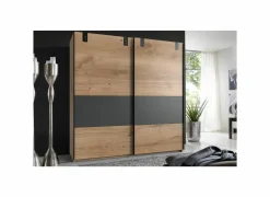 Schuifdeurkast Dublin 180cm - decor - grafiet