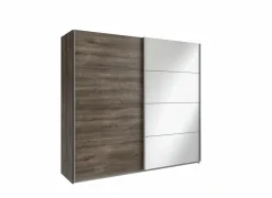 Schuifdeurkast Easyplus 225cm - decor - donkerbruin