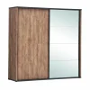Schuifdeurkast Elsa 220cm - decor - industrial oak & zwart