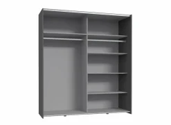 Schuifdeurkast Kaikais 170cm - decor - donkergrijs