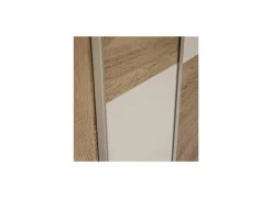 Schuifdeurkast Ozzula 120cm - decor - sonoma eik & wit