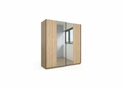 Schuifdeurkast Tessa 200cm - melamine - zand eik