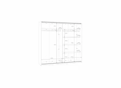 Schuifdeurkast Waikato 220cm - decor - mauvella eik & zand