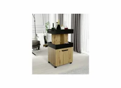 Serveerwagen 50cm - decor - artisanale eik