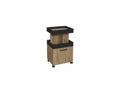 Serveerwagen 50cm - decor - artisanale eik