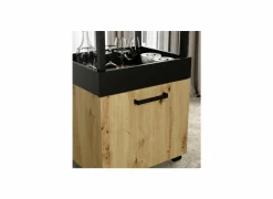 Serveerwagen 50cm - decor - artisanale eik