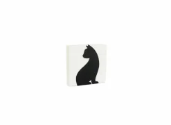 Balvi Servettenhouder Feline 6x12,3cm - metaal - zwart