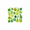 Serviette Apple & Pear 33x33cm groen 20 stuks