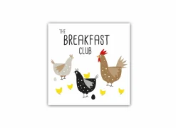Serviette Breakfast Club 33x33cm multicolor 20 stuks