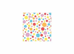 Serviette Dots 25x25cm multicolor 20 stuks