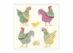 Serviette Galli E Galline 25x25cm - papier - multicolor 20 stuks
