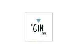 Serviette Gin Lover 25x25cm - papier - wit 20 stuks