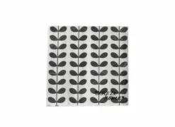 Serviette Gulvi 17x17cm zwart wit 20 stuks