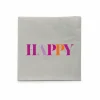 Serviette Happy 33x33cm - 20 stuks