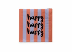 Serviette Happy 33x33cm - 20 stuks