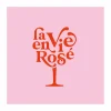 Serviette La Vie En Rose 33x33cm - papier - roze 20 stuks